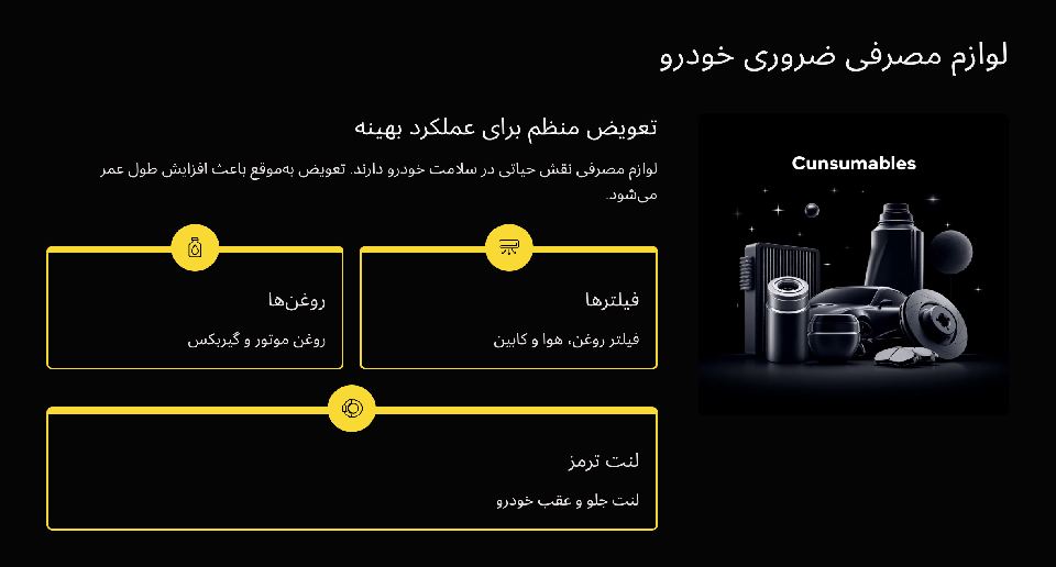 خرید لوازم مصرفی هیوندای